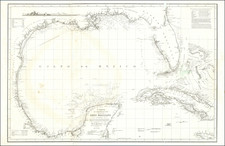 Florida, South, Texas, Mexico and Caribbean Map By Felipe Bauza