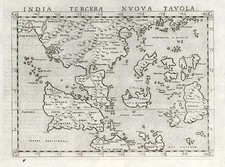 Asia, China, India and Southeast Asia Map By Girolamo Ruscelli