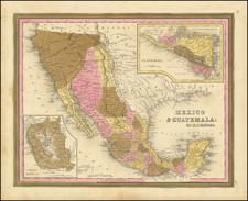 Texas, Southwest, Mexico and California Map By Henry Schenk Tanner