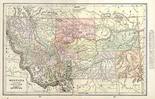 Plains and Rocky Mountains Map By George F. Cram