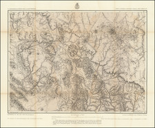 Arizona Map By George M. Wheeler