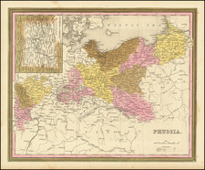 Poland and Germany Map By Henry Schenk Tanner