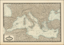 Mediterranean Map By F.A. Garnier