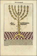 Holy Land and Prints & Drawings Map By Hartmann Schedel