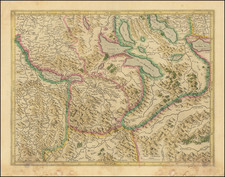 Switzerland Map By  Gerard Mercator