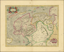 Netherlands Map By  Gerard Mercator