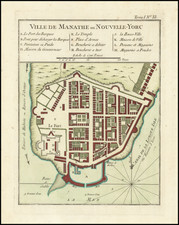 (Lower Manhattan) Ville De Manathe ou Nouvelle-Yorc [City of Manhattan or New York]