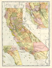 California Map By William Rand  &  Andrew McNally