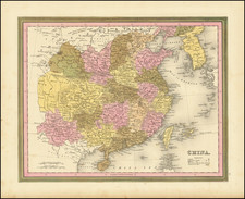 China and Korea Map By Henry Schenk Tanner