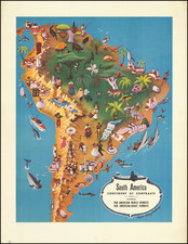 South America and Pictorial Maps Map By Ayres Houghtelling