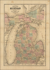 Michigan Map By H.R. Page  &  Co.