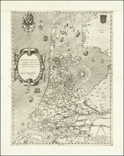 Netherlands Map By Bolognini Zaltieri