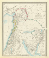 Middle East Map By Letts