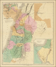 Holy Land Map By Gall  &  Inglis