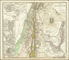 Holy Land Map By Adolf Stieler