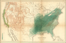 United States Map By Julius Bien & Co.