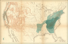 United States Map By Julius Bien & Co.