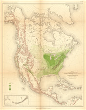 North America Map By Julius Bien