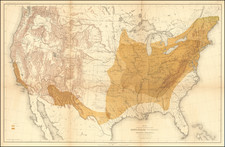 United States Map By Julius Bien & Co.