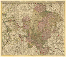 Süddeutschland Map By Gerard & Leonard Valk