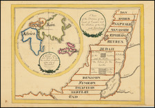 Eastern Hemisphere and Holy Land Map By Anonymous