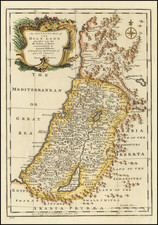 Holy Land Map By Emanuel Bowen