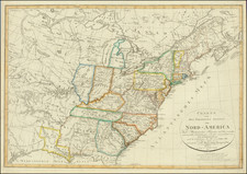 United States Map By Franz Ludwig Gussefeld