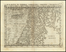 Soria E Terra Sancta Nova Tabula (shows Cyprus) By Giacomo Gastaldi