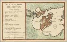 New England Map By Jacques Nicolas Bellin