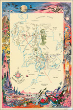 Curiosities Map By Barbara Remington