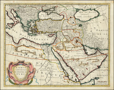 Turkey, Central Asia & Caucasus, Middle East and Turkey & Asia Minor Map By Pierre Mariette