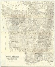 Washington Map By Northern Pacific Rail Road