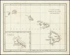 Hawaii and Hawaii Map By G.F. Cruchley