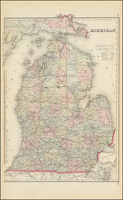 Michigan Map By R. Gray