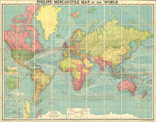 World Map By George Philip & Son