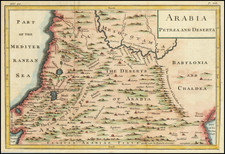 Middle East and Holy Land Map By Christoph Cellarius