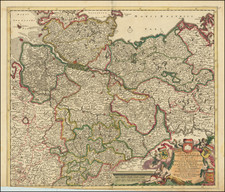 Norddeutschland Map By Justus Danckerts