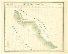 Polar Maps and Canada Map By Philippe Marie Vandermaelen