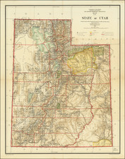 Utah and Utah Map By General Land Office