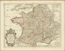 France Map By Pierre Moullart-Sanson