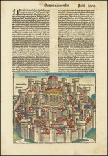 Holy Land Map By Hartmann Schedel