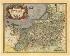 Poland and Baltic Countries Map By Abraham Ortelius