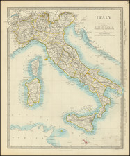 Italy Map By Letts