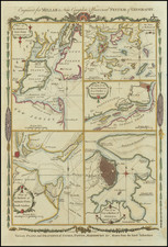 New England, New York City, New York State, Mid-Atlantic, New Jersey, Pennsylvania, Southeast, South Carolina, North America, Cuba and Boston Map By Thomas Conder