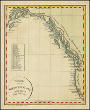 Oregon, Washington, Alaska, California and British Columbia Map By Franz Pluth