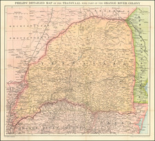 South Africa Map By George Philip & Son