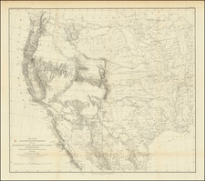 Texas, Plains, Southwest, Colorado, Utah, Rocky Mountains, Colorado, Utah and California Map By William Hemsley Emory