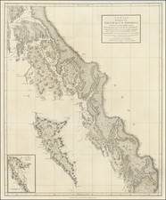 Alaska and British Columbia Map By George Vancouver