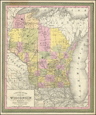 Wisconsin Map By Thomas, Cowperthwait & Co.