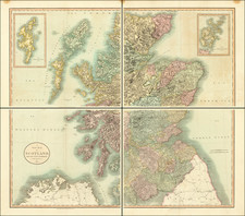 Scotland Map By John Cary